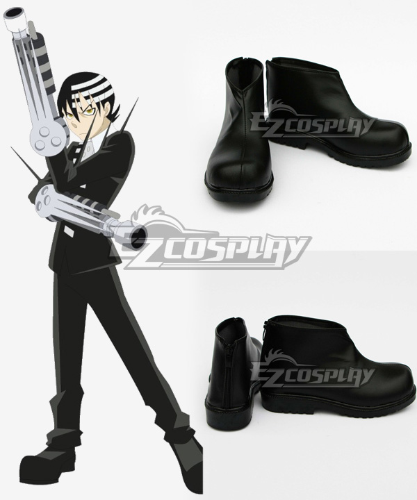 Soul Eater Death The Kid Black Cosplay Shoes