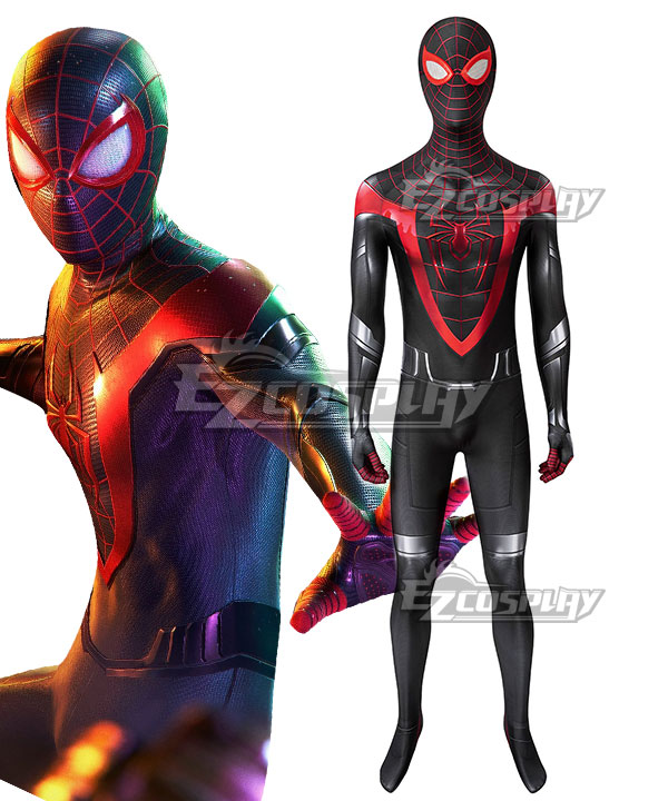 PS5 Marvel 2021 Spider-Man: Miles Morales Zentai Jumpsuit Cosplay Costume