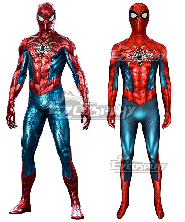 PS4 Marvel Spider-Man Spider man armour-MK IV Zentai Jumpsuit Cosplay Costume