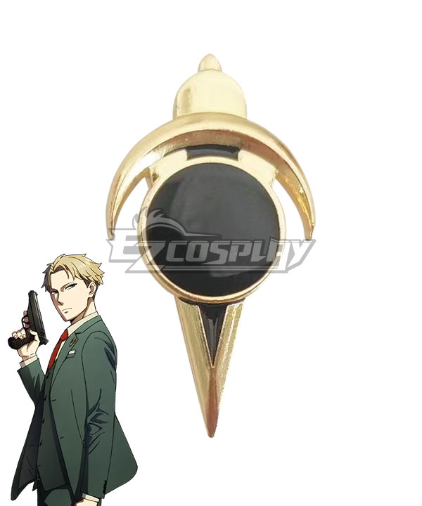 SPY×FAMILY Loid Forger Golden Brooch Cosplay Accessory Prop