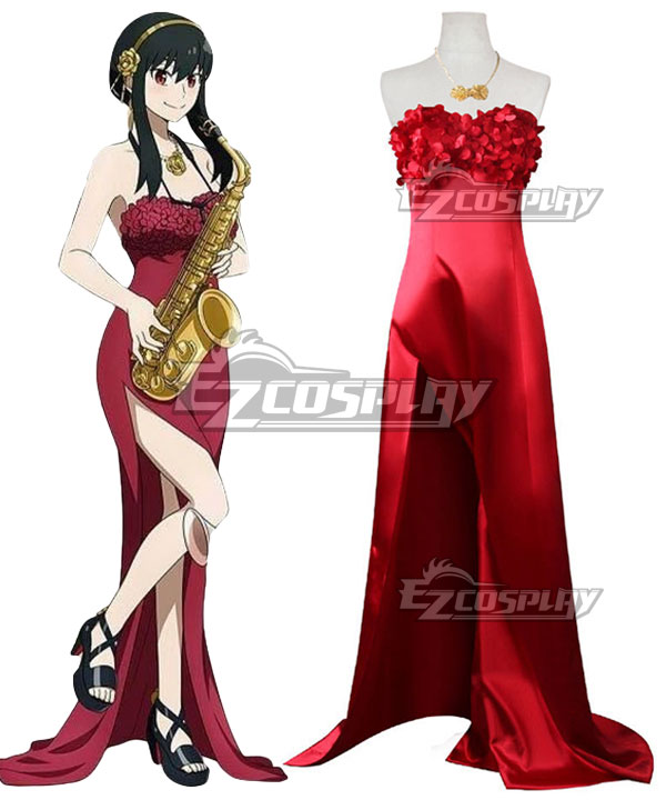SPY×FAMILY Yor Forger Red Dress Cosplay Costume