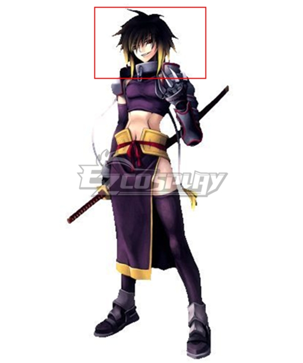 Star Ocean: Till The End Of Time Albel Nox Black Yellow Cosplay Wig