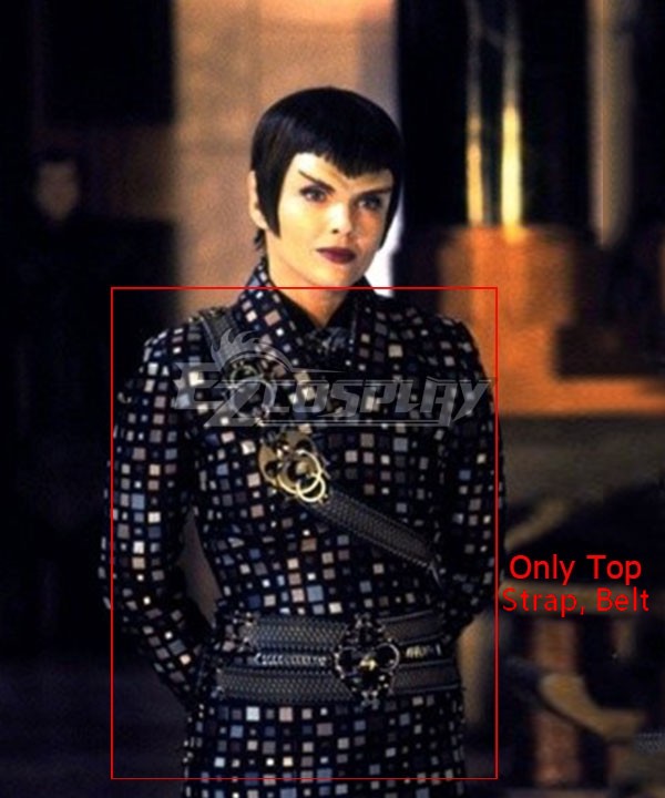 

Star Trek Nemesis Romulan Cosplay Costume-Only Top, Belt and Strap