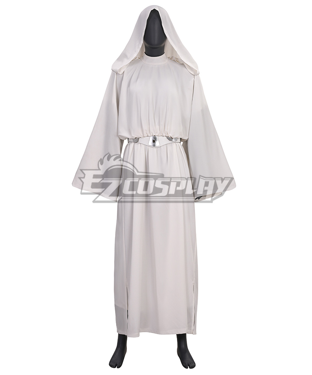 open lace back dress Star Wars White Leia Dress, Princess Leia Cosplay Costume – CoserZ main image 0