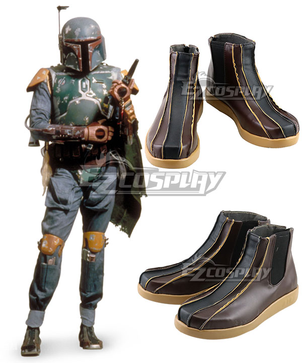 Star Wars Boba Fett Brown Cosplay Shoes