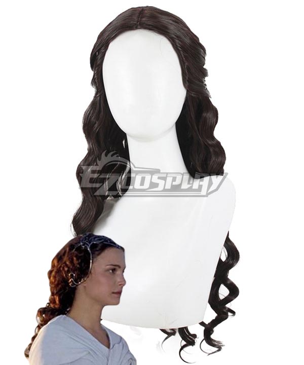 Star Wars Episode II Padme Amidala Padme Naberrie Brown Cosplay Wig