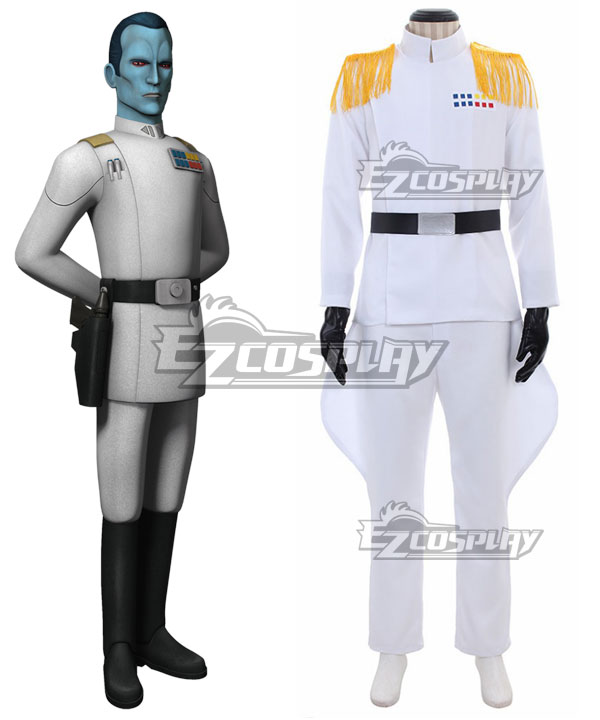 Star Wars Imperialer Offizier, weiße Großadmiral-Uniform, Cosplay-Kostüm