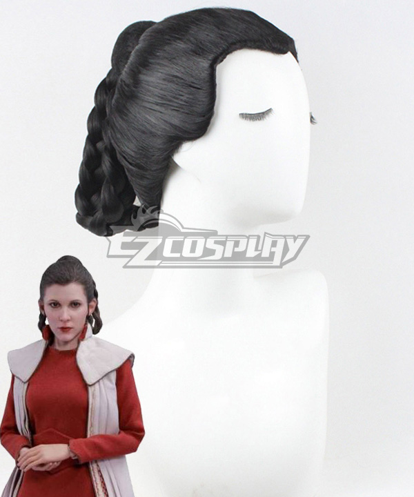 Star Wars Princess Leia Bespin Black Cosplay Wig