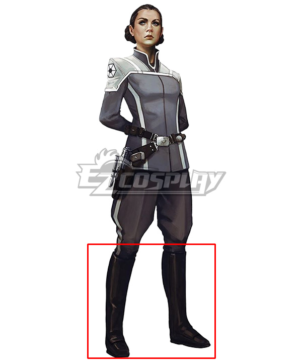 Star Wars Separatist Officer  Black Shoes Cosplay Boots