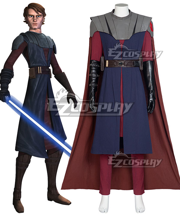 Star Wars: The Clone Wars Anakin Skywalker Cosplay Costume - B Edition