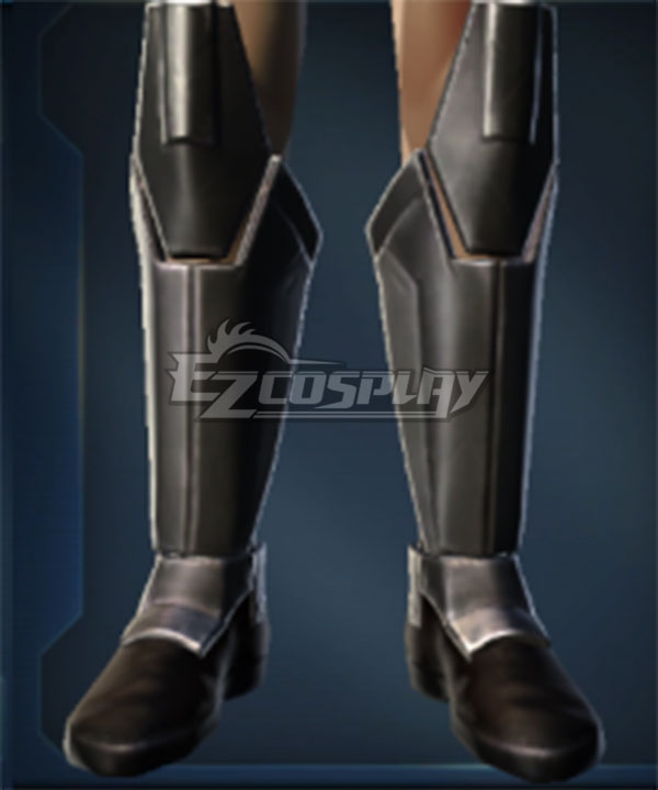 Star Wars: The Old Republic Freedon Nadd Black Shoes Cosplay Boots
