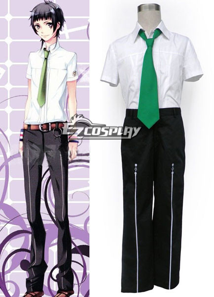 

Starry Sky Seigatsu Academy School Male Summer Uniform 2nd Green Tie Cosplay Costume