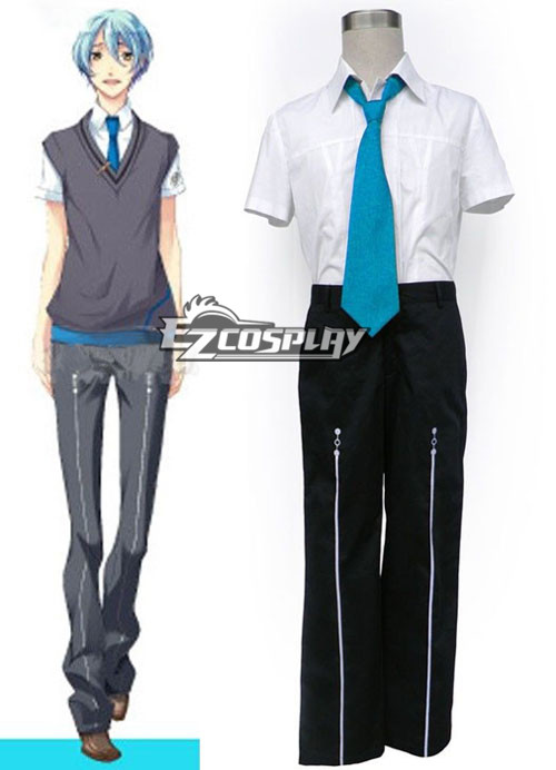 

Starry Sky Seigatsu Academy School Male Summer Uniform 3rd Blue Tie Cosplay Costume