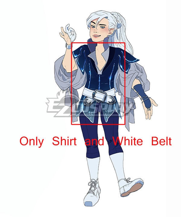 

Stasis Comic Dezzy Cosplay Costume - Only Blue Shirt, White Belt