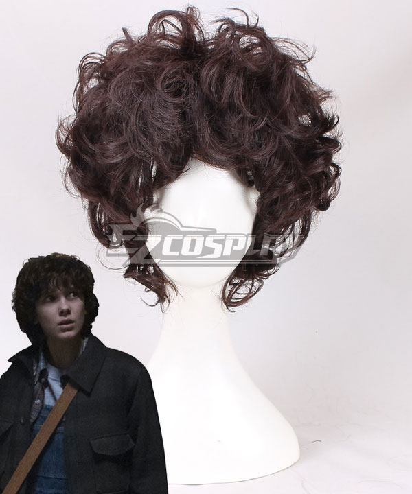 Stranger Things Eleven Brown Cosplay Wig