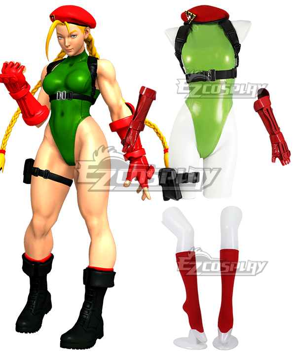 Street Fighter V Cammy Green Cosplay Costume