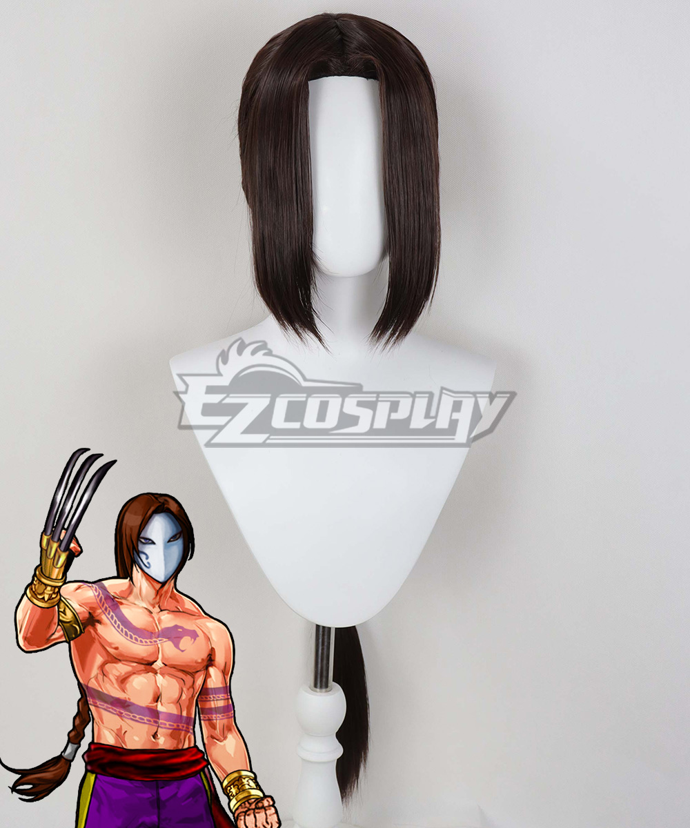 Street Fighter Vega Brown Cosplay Wig