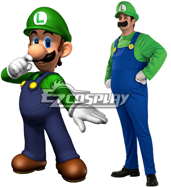 

Super Mario Bros Luigi Mario Adult Cosplay Costume