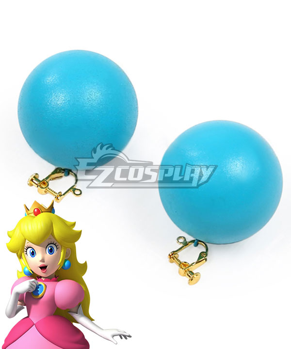 Super Mario Bros Princess Peach Earrings Cosplay Accessory Prop