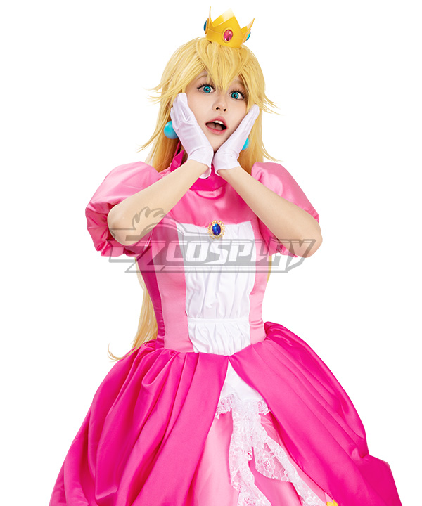 super mario princess peach cosplay dress Inspired Princess Peach Fire dress Fire Peach Cosplay Costume