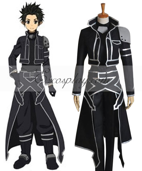 Sword Art Online ALfheim Online Kirito New Cosplay Costume