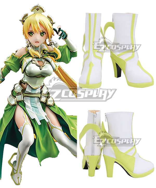 Sword Art Online Alicization SAO Kirigaya Suguha Leafa White Shoes Cosplay Boots