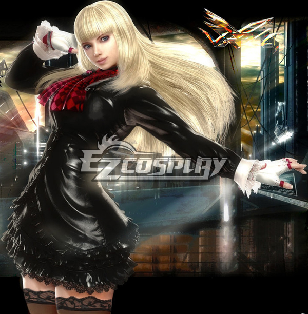 Tekken Lili Black Dress Cosplay Costume