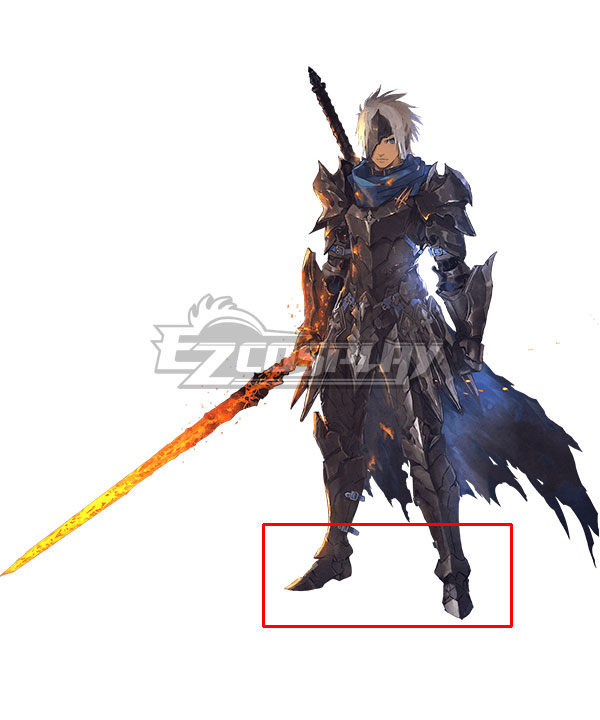 Tales Of Arise Alphen Black Shoes Cosplay Boots