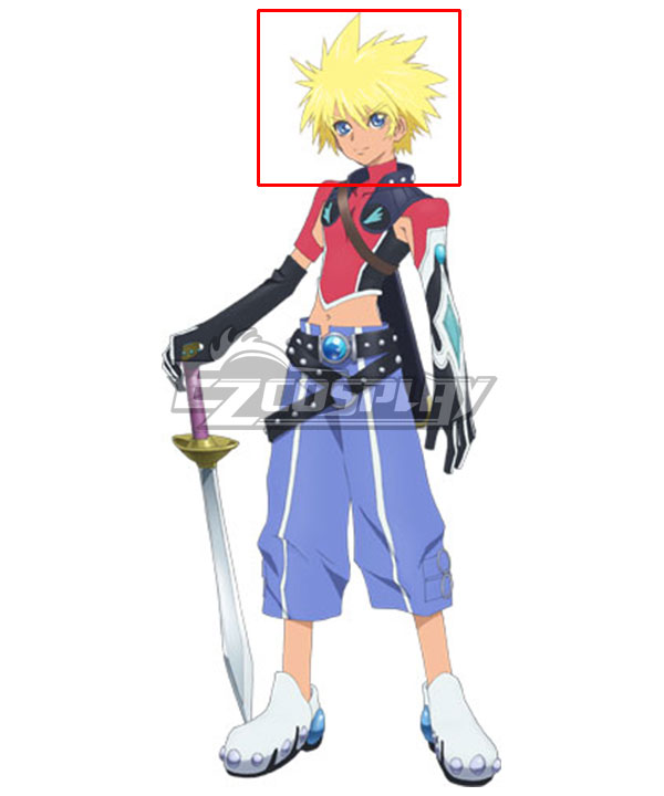Tales of Destiny 2 Kyle Dunamis Golden Cosplay Wig