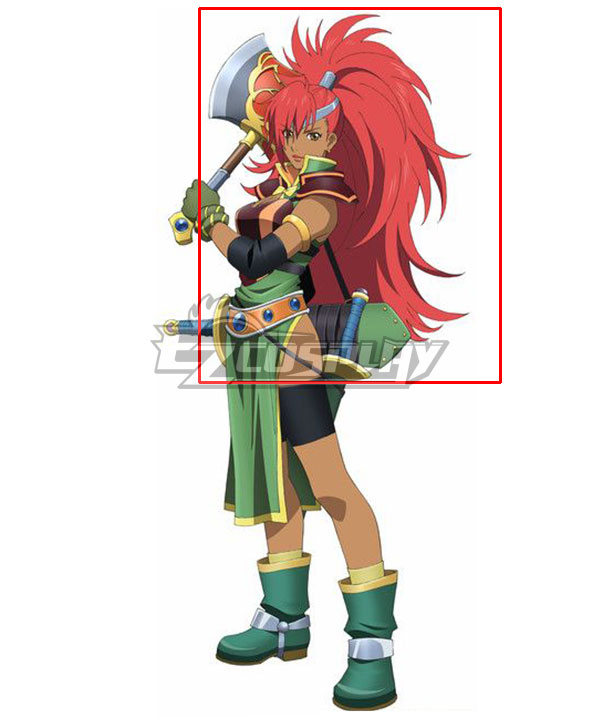Tales of Destiny Mary Argent Red Cosplay Wig