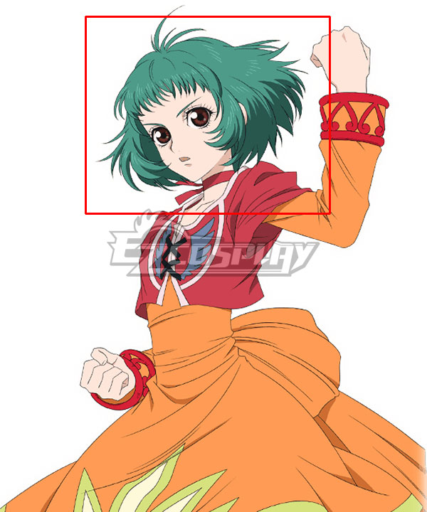 Tales of Eternia Farah Oersted Green Cosplay Wig