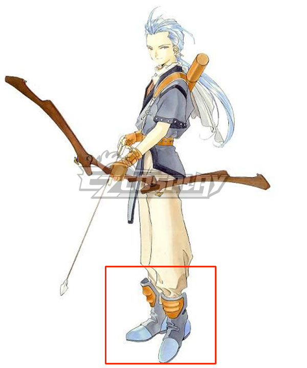 Tales of Phantasia Chester Burklight Blue Cosplay Shoes