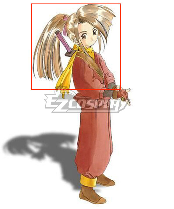 Tales of Phantasia Suzu Fujibayashi Brown Cosplay Wig