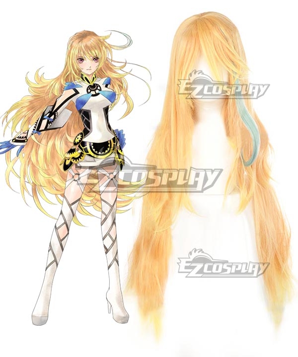 

Tales Of Xillia Milla Golden Green Cosplay Wig