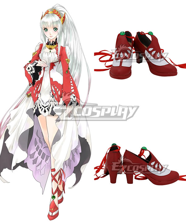 Tales of Zestiria The X Lailah Red Cosplay Shoes