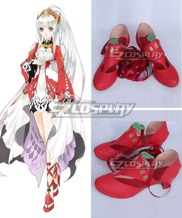 Tales of Zestiria the X Lailah Red Shoes Cosplay Boots