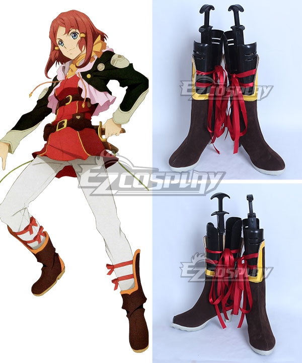 Tales Of Zestiria The X Rose Brown Shoes Cosplay Boots