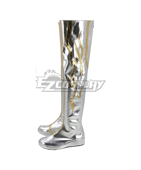 Tekken 7 Kunimitsu Silver Shoes Cosplay Boots