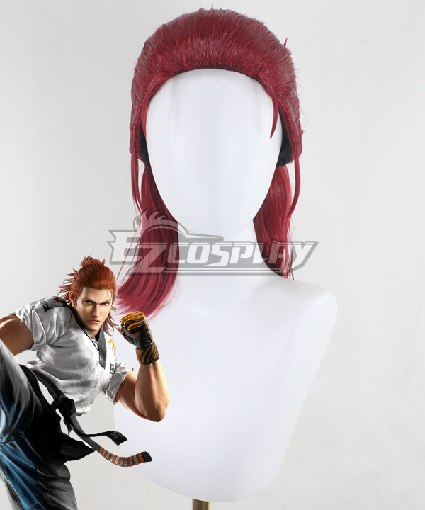 Tekken 8 Hwoarang Red Cosplay Wig