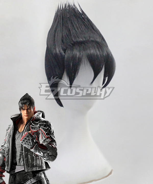 Tekken 8 Jin Kazama Black Cosplay Wig