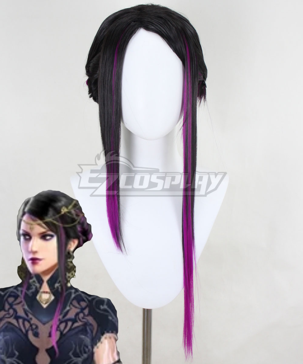 Tekken 8 Zafina Purple Cosplay Wig