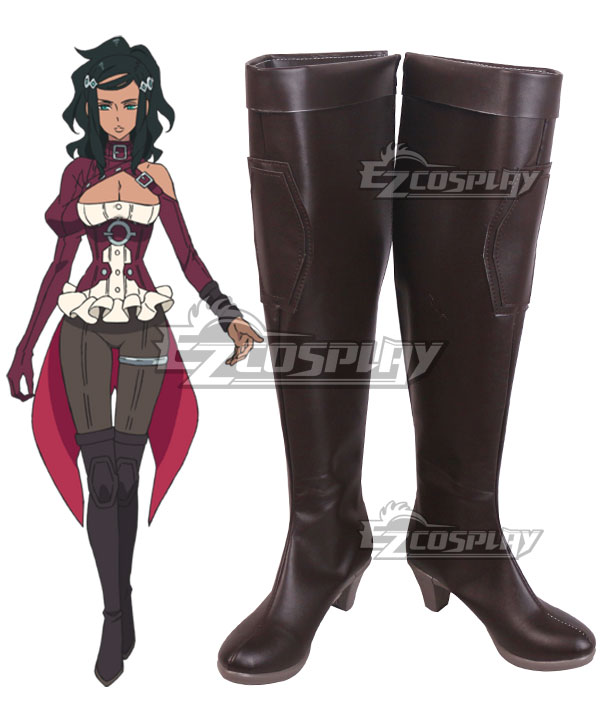 Tenrou: Sirius the Jaeger Dorothea Black Brown Shoes Cosplay Boots