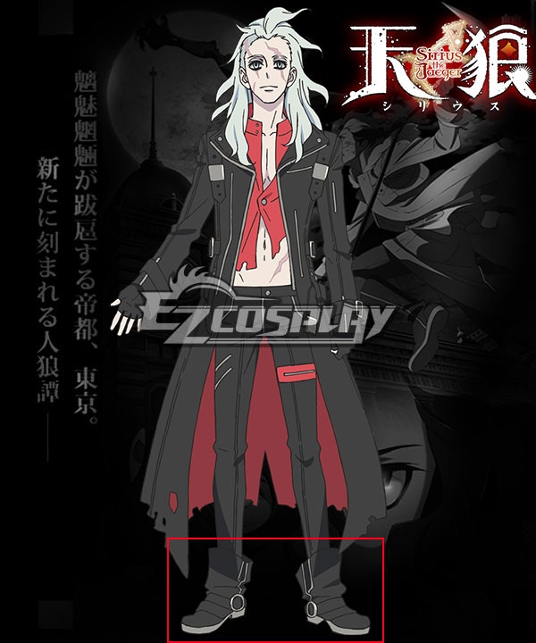 

Tenrou: Sirius the Jaeger Mikhail Black Cosplay Shoes