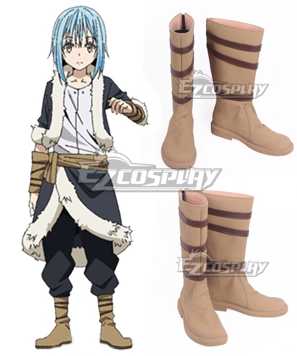 

That Time I Got Reincarnated As A Slime Tensei Shitara Suraimu Datta Ken Rimuru Yellow Brown Shoes Cosplay Boots