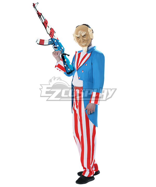 The Purge 3 : Election Year Uncle Sam Halloween Cosplay Costume