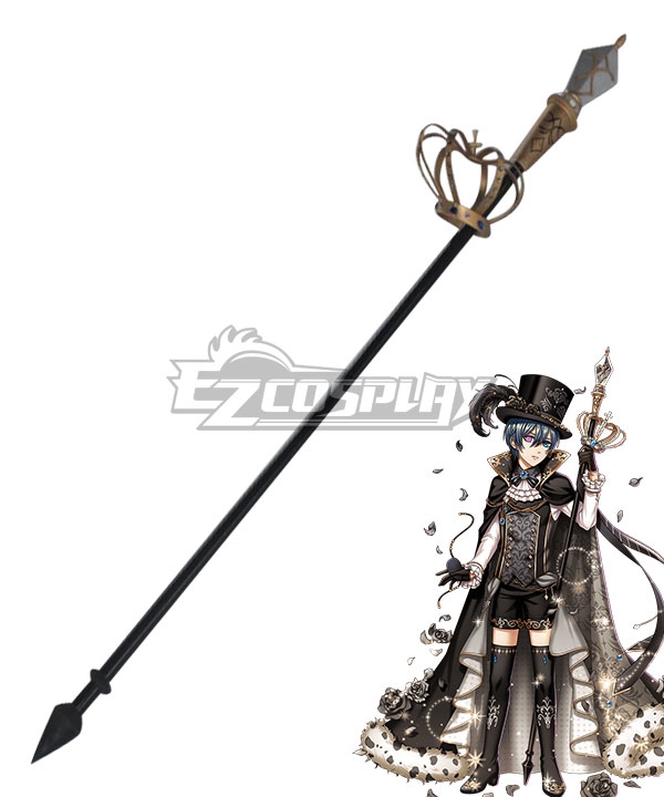Yume 100 Sleeping Princes & the Kingdom of Dreams Black Butler Ciel Phantomhive Spear and Crown Cosplay Weapon Prop