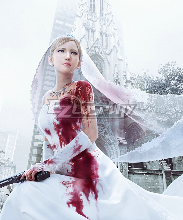 

The 3rd Birthday Aya Brea Wedding Dress Cosplay Costume