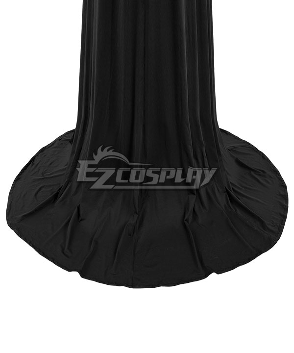 Costume Morticia Addams Femme - Robe Noire, 100% Polyester, Pour Cosplay Halloween