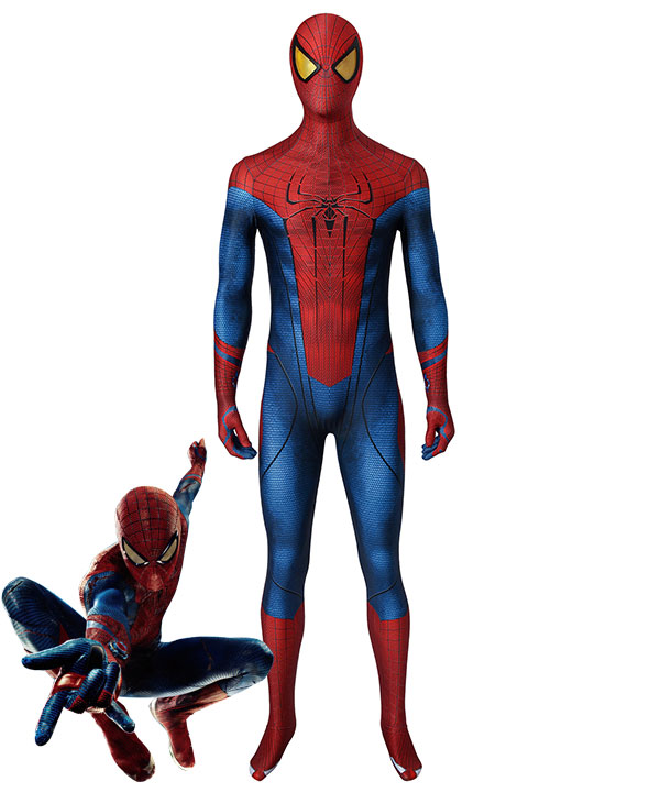 The Amazing Spider Man Spiderman Peter Parker Zentai Jumpsuit Cosplay Costume