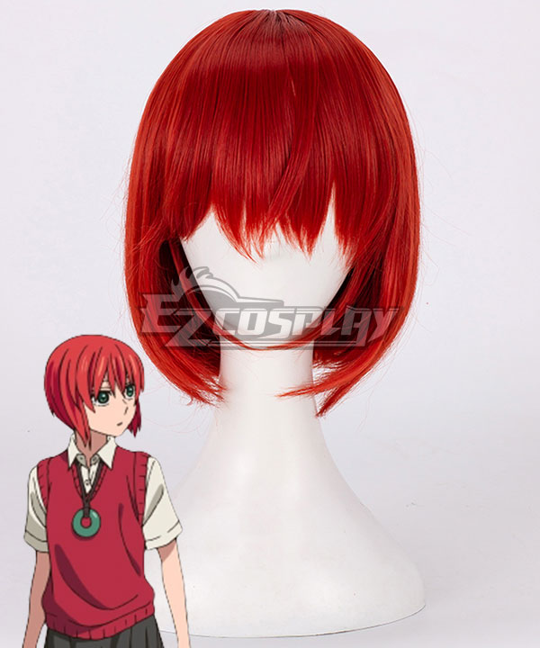 The Ancient Magus' Bride Mahoutsukai no Yome Chise Hatori Red Cosplay Wig New Edition